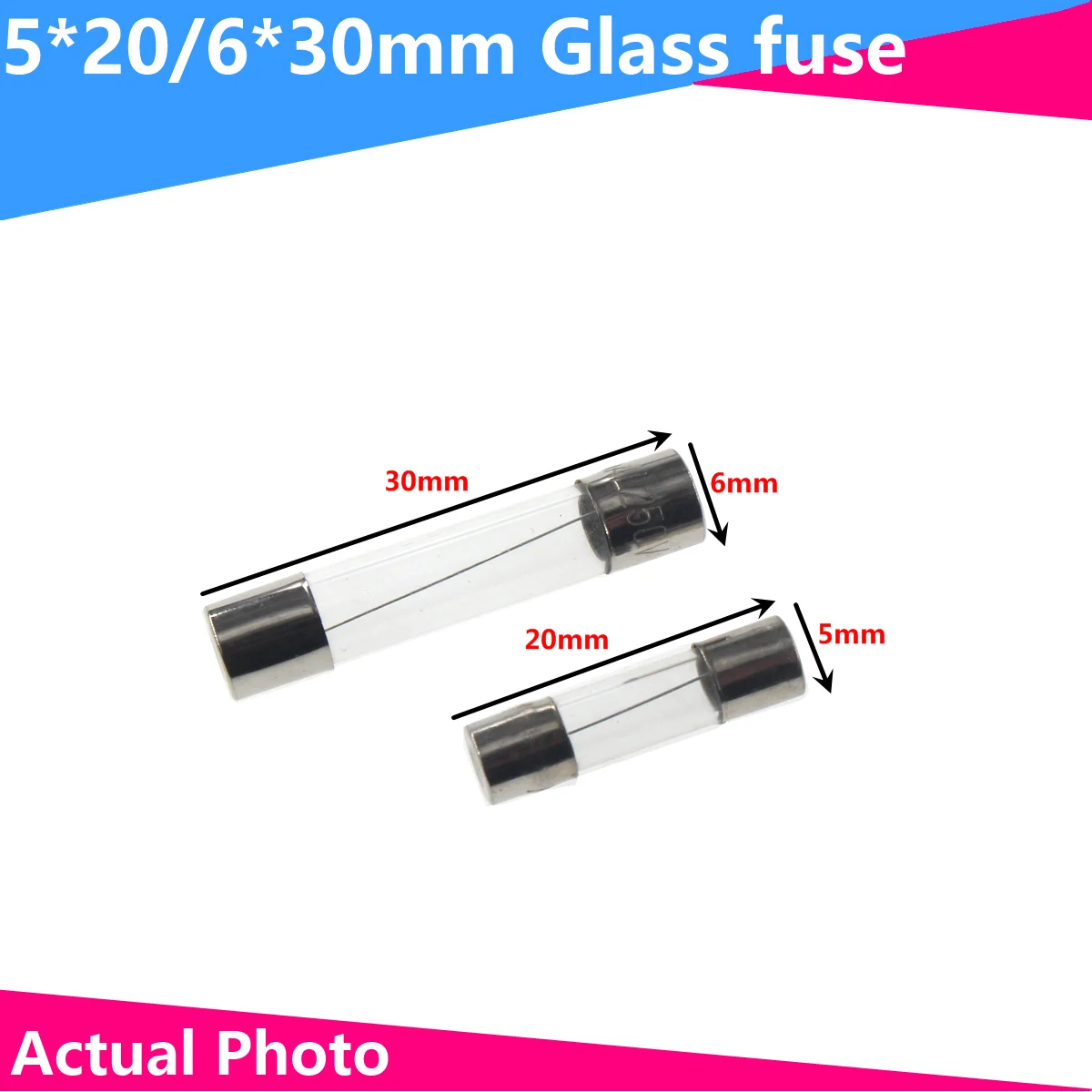 20pcs 5 20mm 6 30mm glass fuse fast fuse 250v f0 1a 0 2a 0 5a 1a 2a 3a 3 15a 4a 5a 6a 7a 8a 10a 12a 15a 20a 25a 30a 500ma 5x20mm 100pcs 5x20mm 6x30mm Glass Fuse Fast Fuse 250V 0.1A 0.2A 0.5A 1A 2A 3A 3.15A 4A 5A 6A 7A 8A 10A 12A 15A 20A 30A Quick BloW