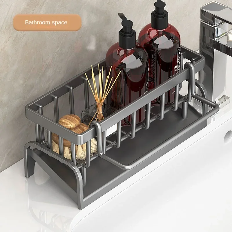 Kitchen Shelf Cleaning Cloth Storage Draining Rack Household Detergent Sponge Rack Water Sink Water Sink kitchen