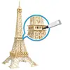 Wooden 3d Puzzle Model Kit Toy Creative Wooden Designer Constructor Eiffel Tower Assembled Model Educational Toys For Children 2