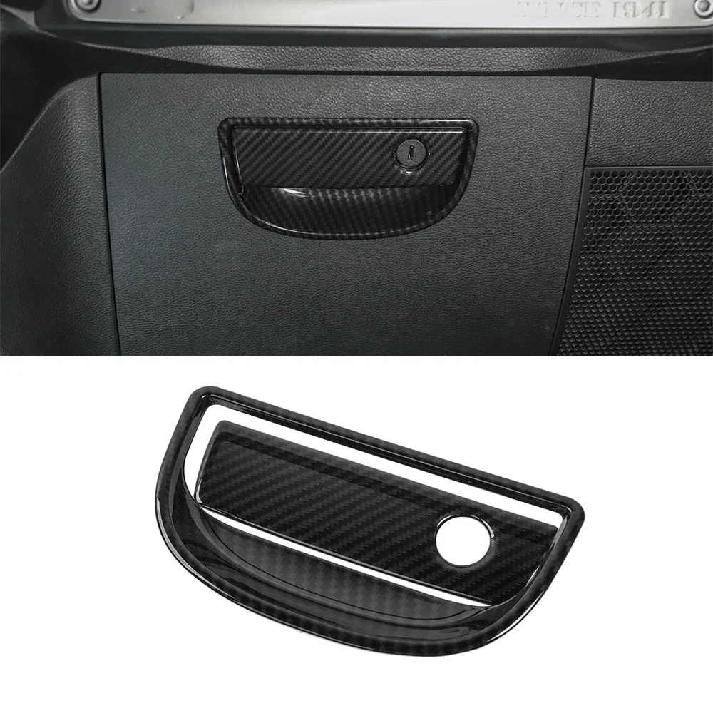 

Наклейки на перчаточный ящик, ручка, декоративная накладка для Jeep Wrangler JK 2007-2017, аксессуары для салона автомобиля, из углеродного волокна