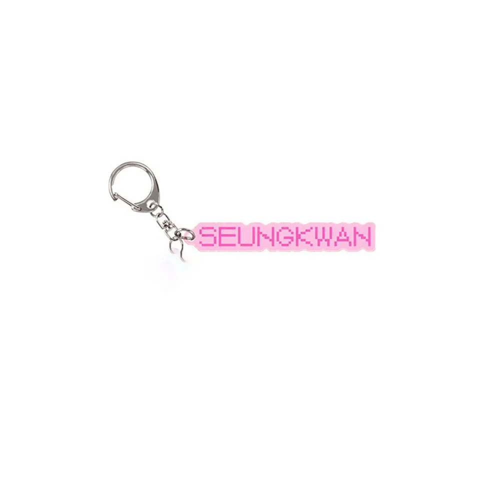 Kpop Idols S.COUPS JOSHUA JUN WOOZI THE8 SEUNGKWAN DINO Keychain Two-Piece Pendant Backpack Suitcase Decoration Accessories images - 6