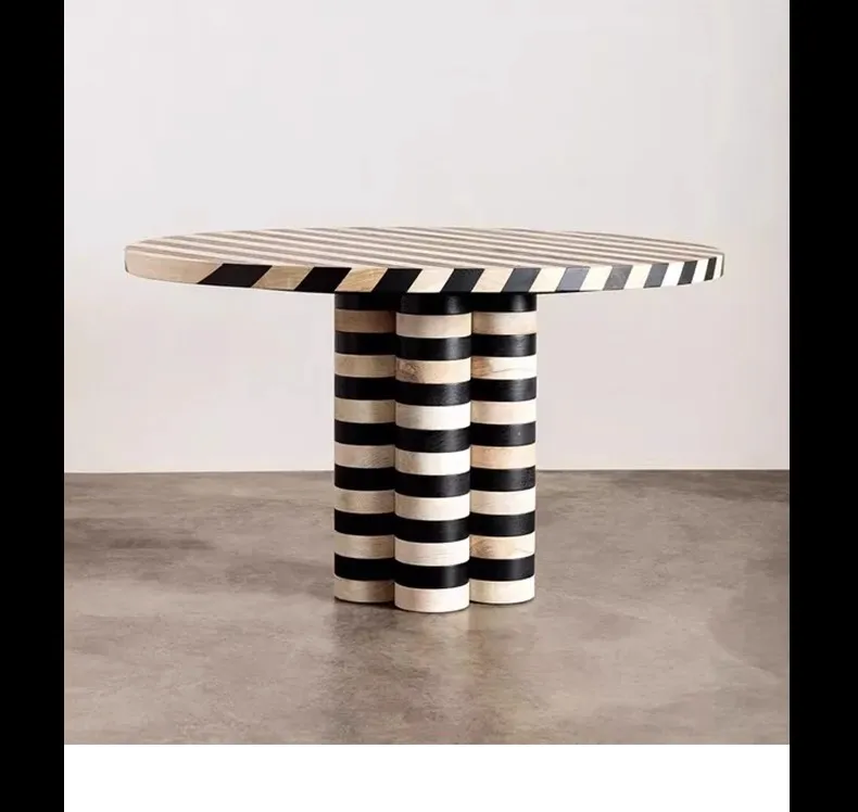 Modern Simple Wood Round Dining Table Household Nordic Corner Wooden Design Living Room Tavolo Da Pranzo Restaurant Furniture