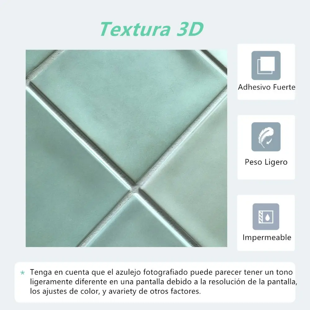Wdftyju 24 Uds Azulejos De Mosaico Pasta Cocina Baño Restaurante Adhesivo Decoración Pegatinas
