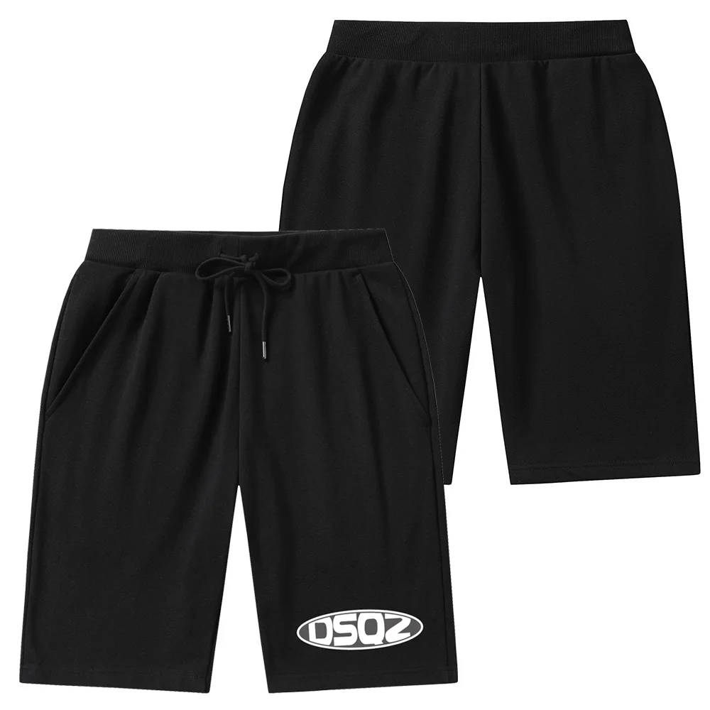 DSQ2 Mens New Casual Shorts ICON Brand Mens Leisure Loose Beach Shorts 100% Cotton Sport Jogger Swimming Surfing Quick Dry Short