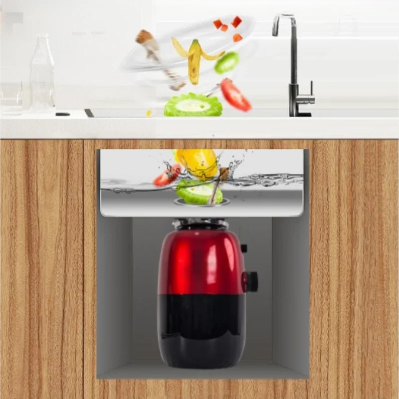 Automatic Household Kitchen Sink Waste Machine Air Switch Controlled Food Waste Disposer Kitchen Crusher