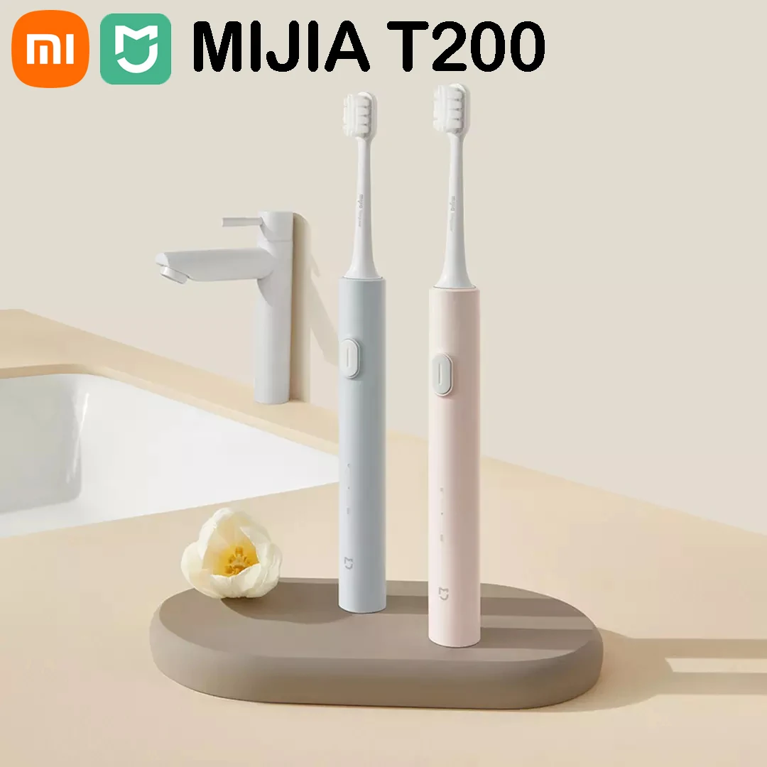 Original Xiaomi Mijia Sonic Electric Toothbrush T200 Type-C Charging IPX7 Water Proof Antibacterial Bristles Xiaomi Toothbrush electric toothbrush