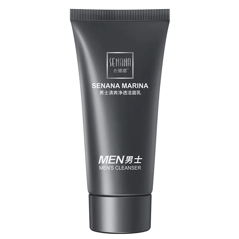 Men's Refreshing Clear Cleanser Deep Cleaning Oil Control Purify Pores Brightening Skin Mild Soothing Moisturizing Cleanser
