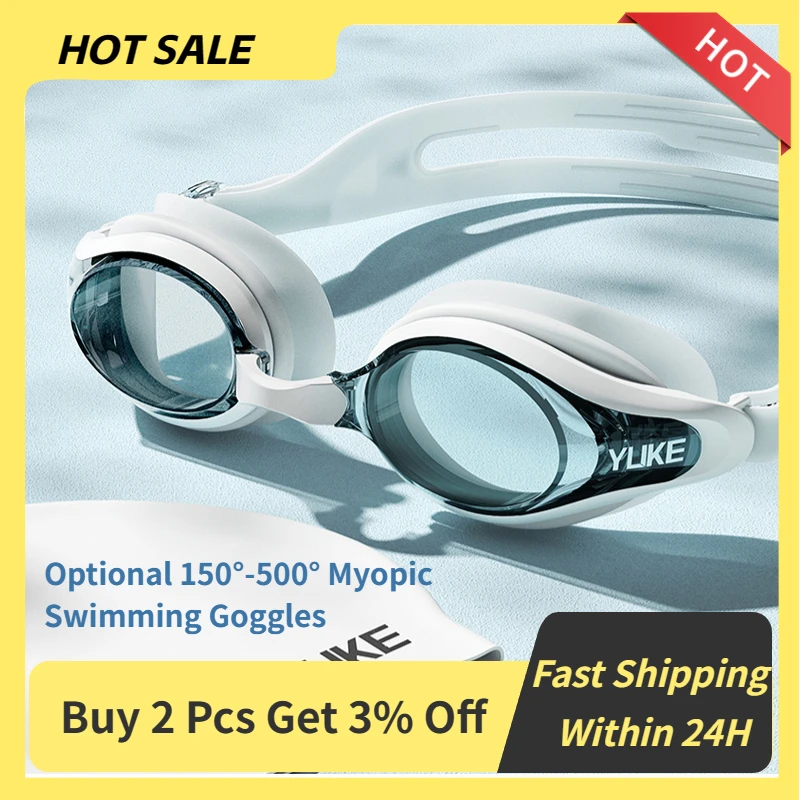 Adjustable Swimming Goggles Adult Myopia Anti Fog Professional