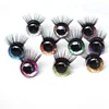 New 20pcs/lot Glitter Toy eyes with eyelash with Hard washer for DIY  amigurumi 1