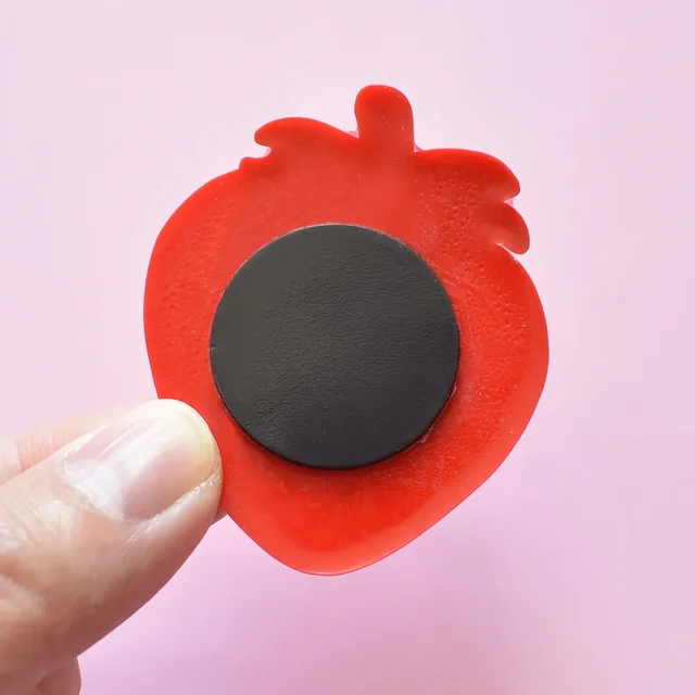 9pcs Cute Cartoon Fruit Magnets: Add Colorful Fun to Your Fridge with Creative Soft Rubber Stickers 5