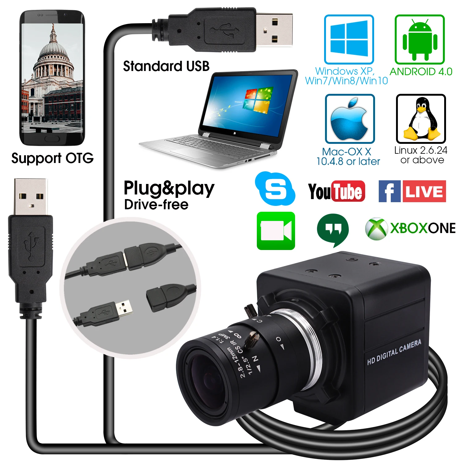 Ov4689 Kamera FÃ¼r Pc Videokonferenz ELP USB Web Kamera 2MP OV4689