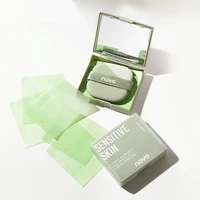 100 Sheets Portable Face Oil Absorbing Paper With Mirror Case Beauty Woman Facial Care Paper Absorbs Facial Fat Beauty 2
