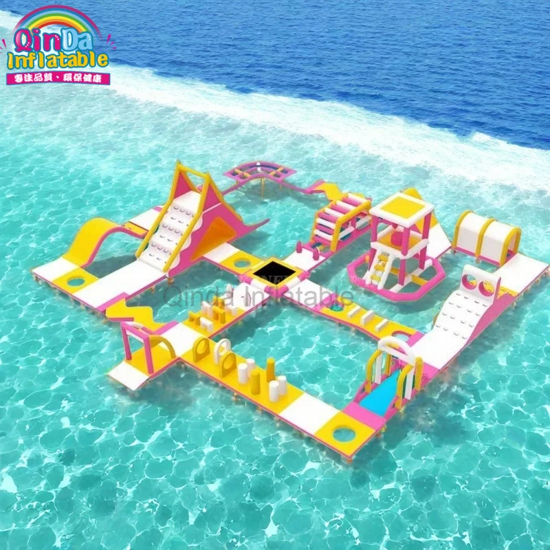 Commercial Inflatable Water Park on Sea,Inflatable Floating Water Aqua Amusement Park Equipment Game