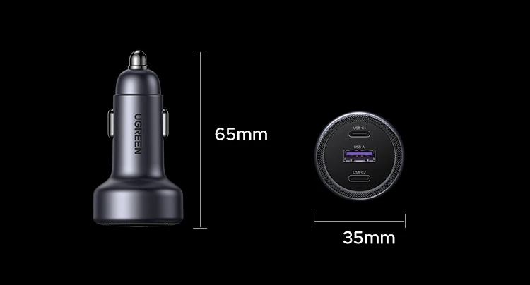 UGREEN Car Charger PD30W USB C Fast Charger for iPhone 17 16 Fast Charging for Mobile Phone USB C Car Charger