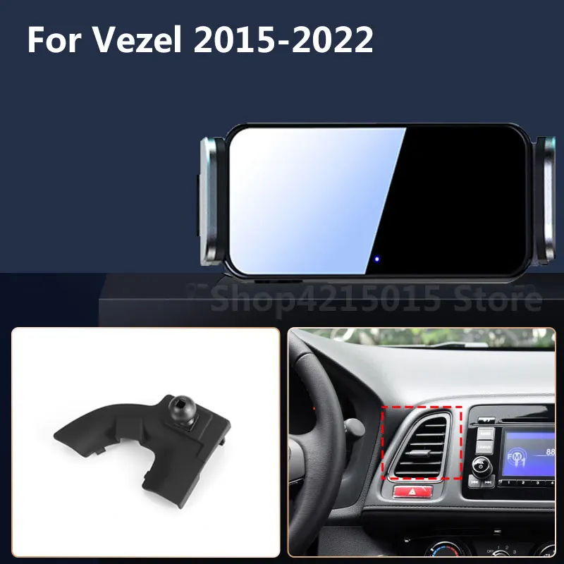 

For Honda Vezel 2022 2021 2020 Car Mobile Phone Holder Rotation Bracket Smart Automatic Clamping Air Vent Mounts Accessories