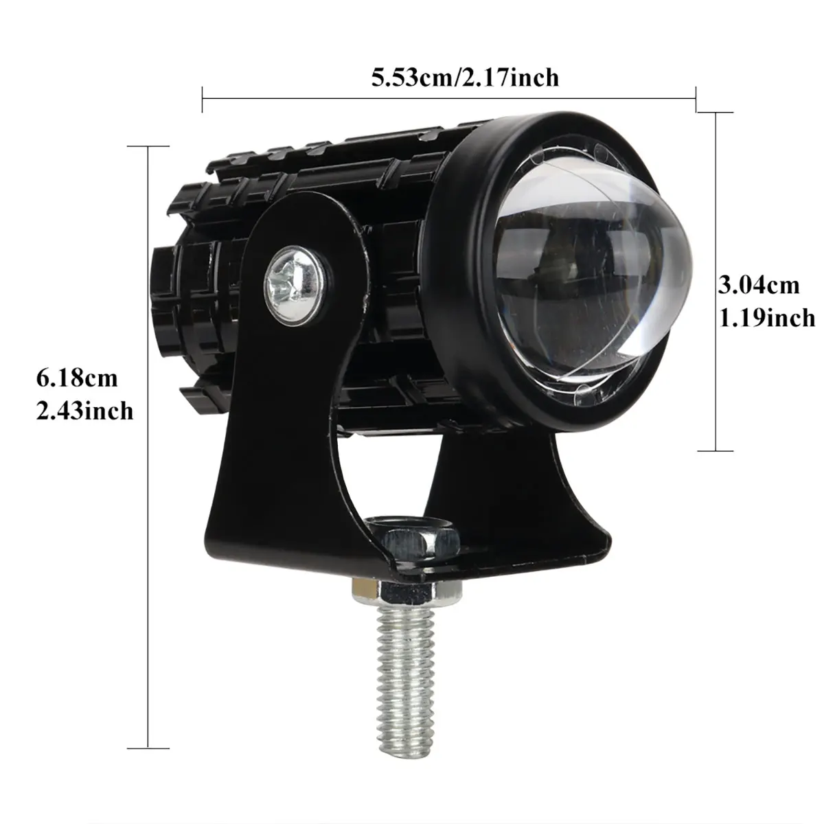 Driving Light 1PC Mini LED HeadLight Spotlight Dual Color for ATV Scooter Motorbike