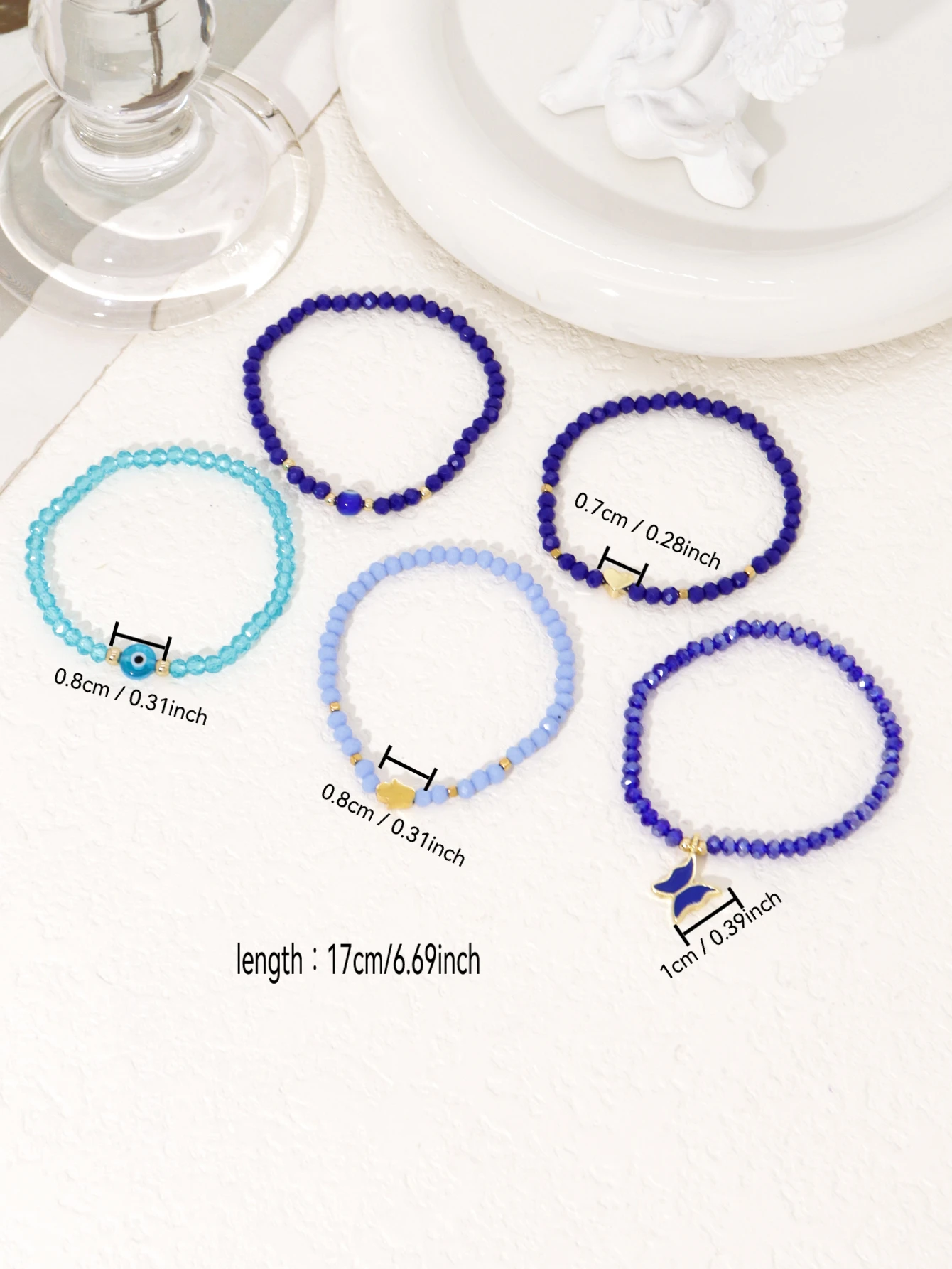 Bohemian Elastic Bracelet Multi Layer Stacked Party Jewelry for Women