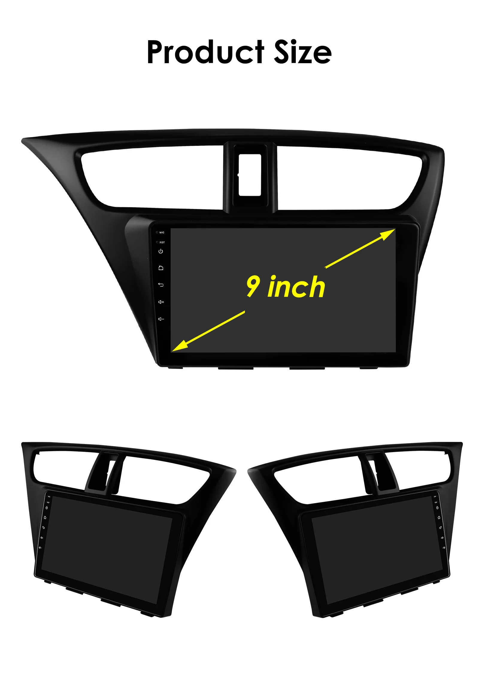 2Din Android13 Car Radio For Honda Civic 9 FK FB 2012-2017 wireless carplay Intelligent Screen 2din autoradio DSP 4G 360Camera