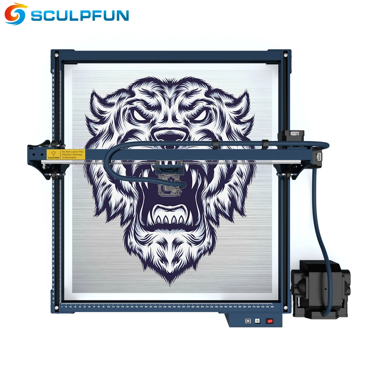 SCULPFUN S30 PRO Laser Engrave 10W CNC Laser Engraving Machine With 32-bit Automatic Air-assist Replaceable Lens Eye Protection laser engrave enclosure eye protection vent protective cover fireproof for tts tt cnc engraving machine enclosure 740x700x400mm