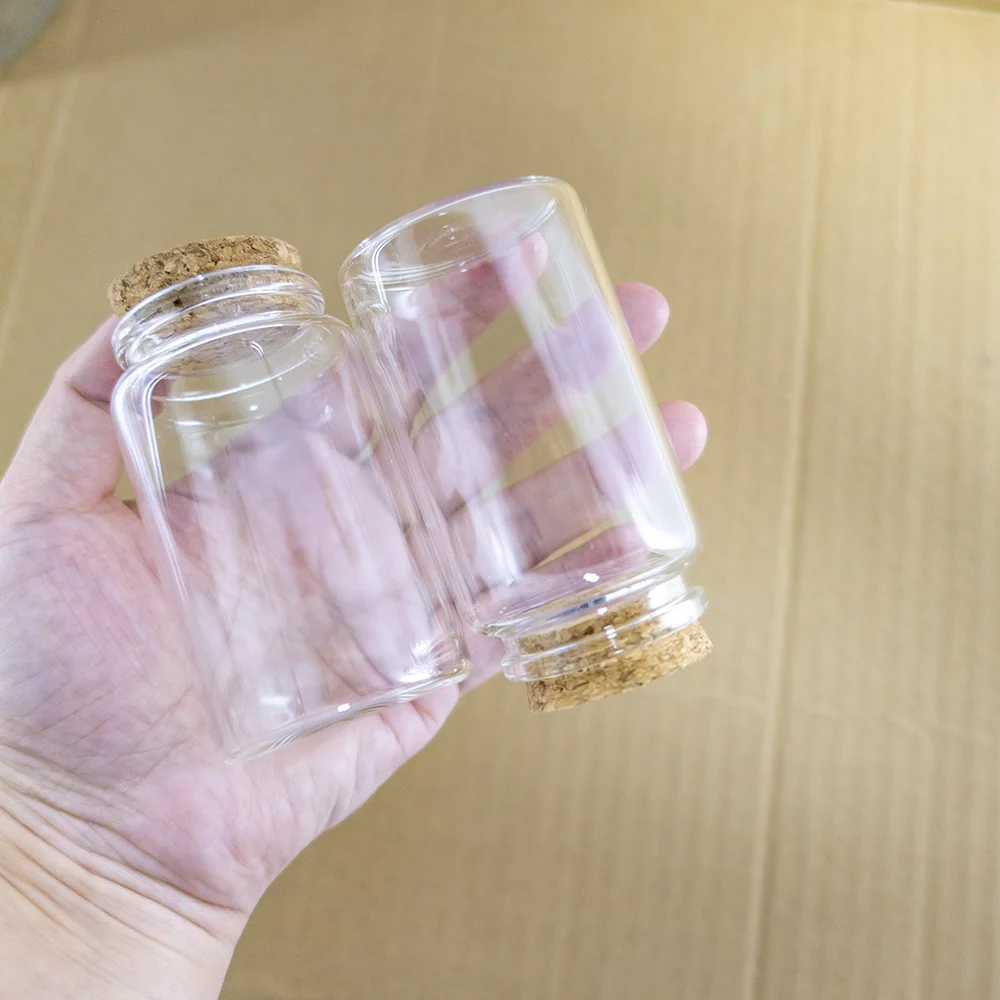 90ml 맞춤형 공예 바이알 거친 곡물 밀폐 용기 리필 가능 여행 항아리 크리스마스 장식 선물 병 24 개