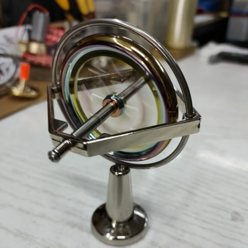 Scientific physics experiment teaching appliance Anti gravity balance mechanical gyroscope Adult decompression puzzle fingertip