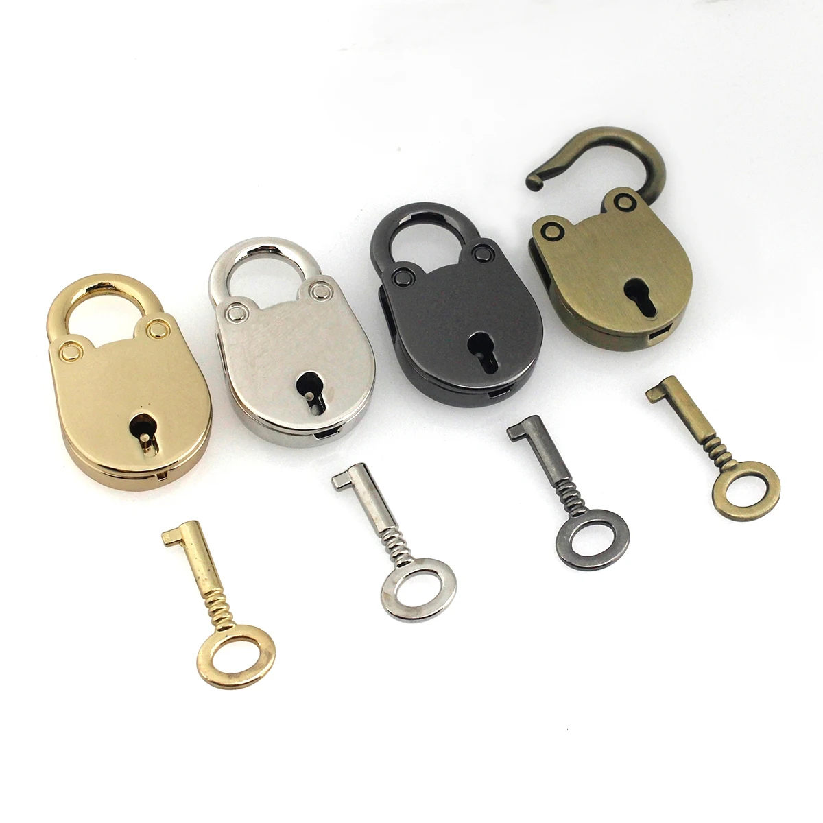 小物 PADLOCK KEY HANGER 1Pcs Cat Shape Metal Mini Padlock Small Luggage Box Key Lock