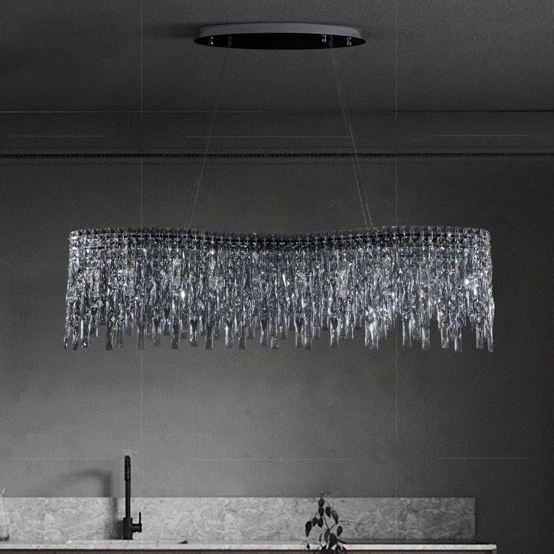 LED Lamp Italian Milan Crystal Chandelier for Dining Room