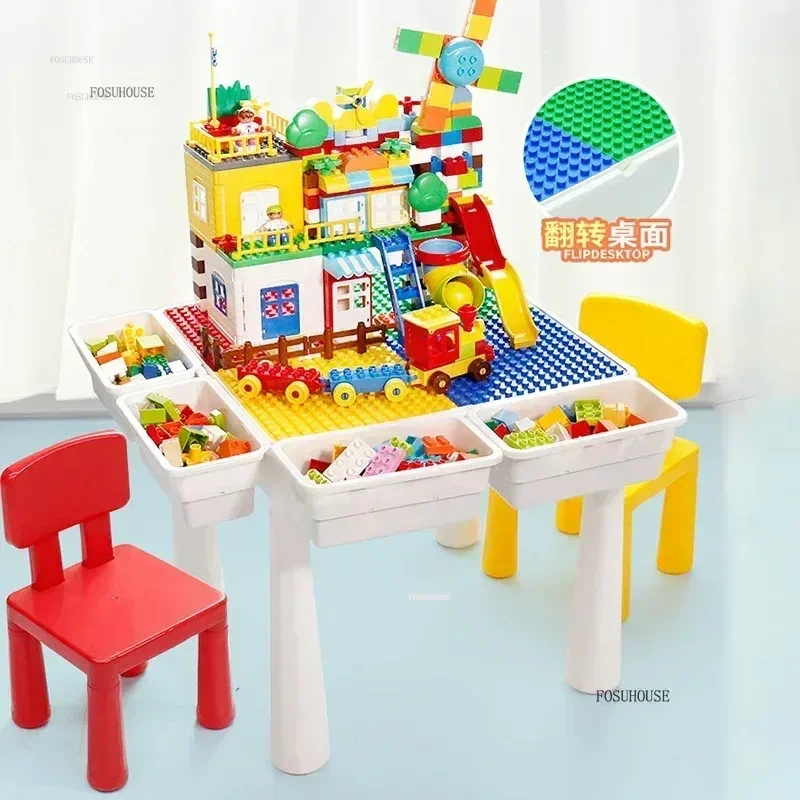 Simple Children's Table Student Writing Desks Children's Home Multi-functional Early Education Toy Table Furniture