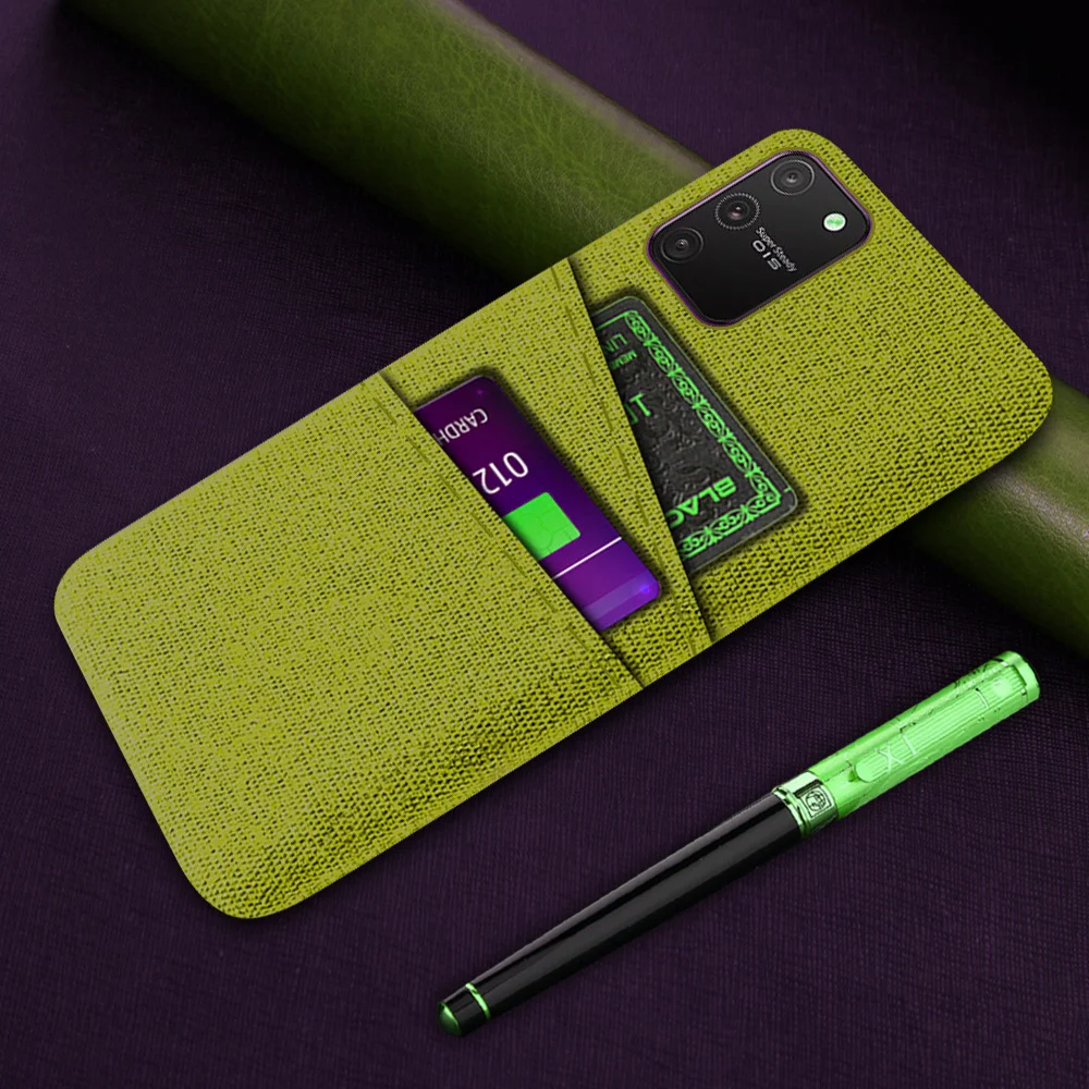 Card Case For Samsung Galaxy S10 Lite Case On Samsung Note 10 Lite S 10 Lite Cover Luxury Fabric Dual Card Funda S10Lite Capa