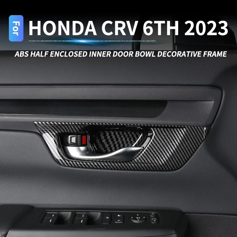 Abs Car Inner Door Bowl Maniglia Telaio Per Honda Crv 2023 6A Maniglia Copertura Decorativa Cornice Trim Inter Modifica Accessori