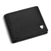 wallets for men Carbon Fibre Leather Fashion Business Purse RFID Blocking Bifold Coin Pocket Men's wallet 1