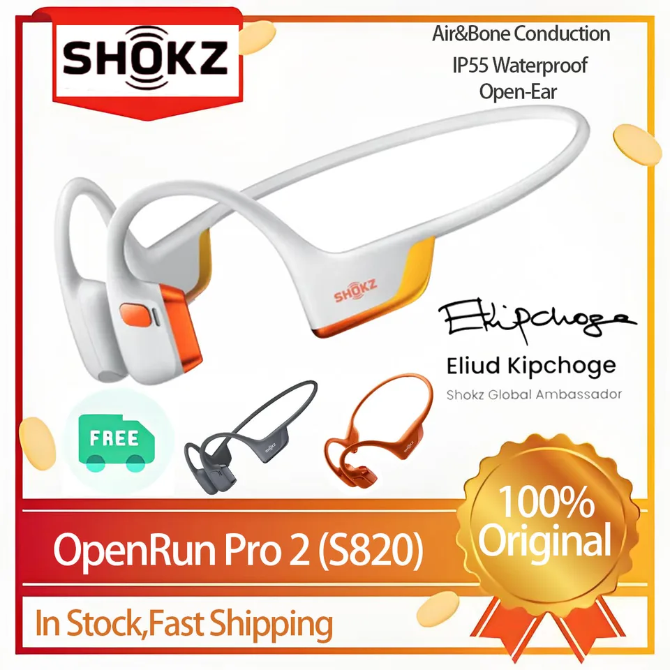 オリジナル SHOKZ OpenRun Pro 2 S820 骨伝導イヤホン Kipjoge 共同