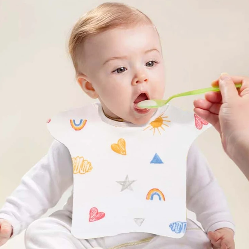 

Waterproof Bib for Baby Newborns Drooling Bib Cotton Burp Cloth Soft & Comfortable Infants Teething Bib Feeding Towel