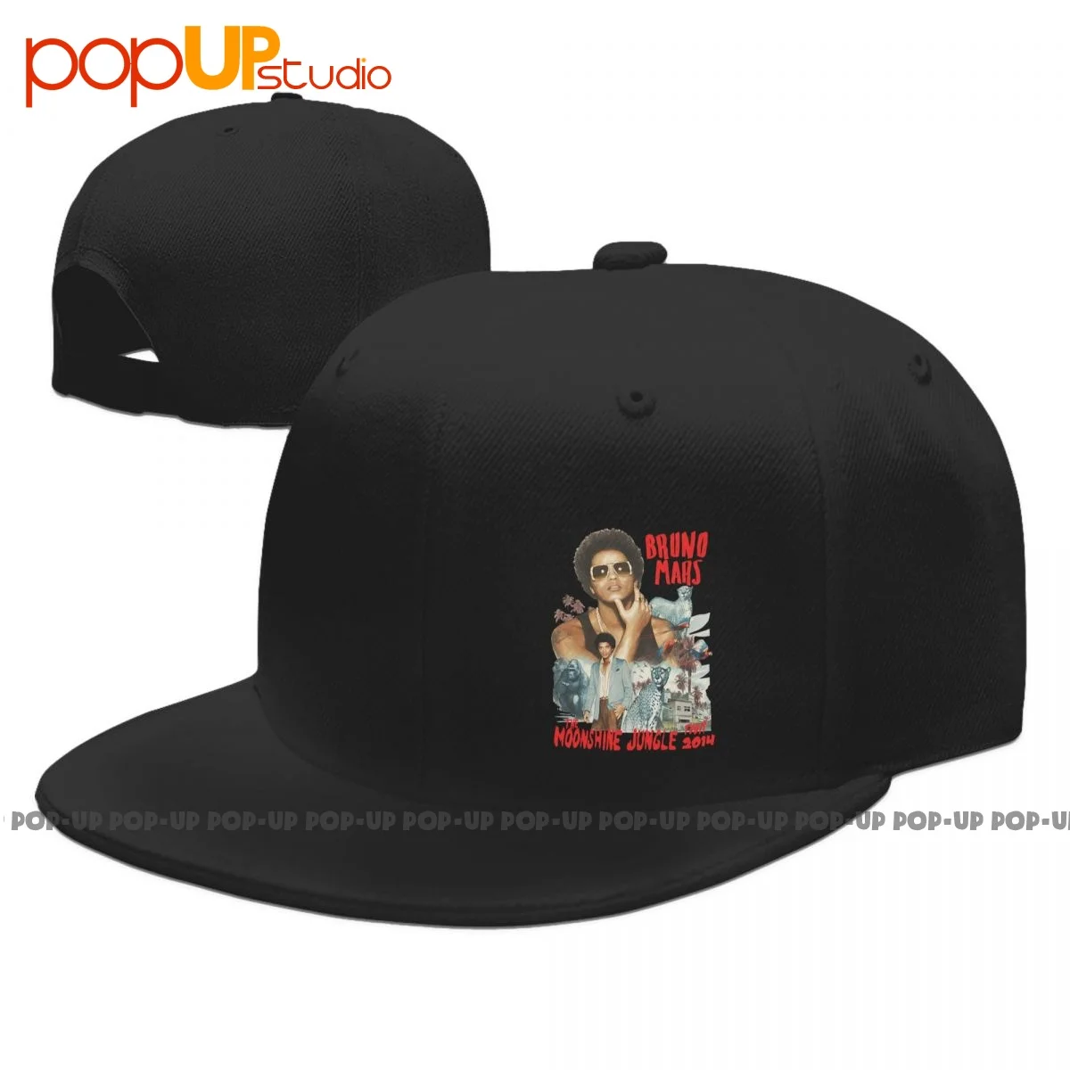 Stampa Bruno Mars Moonshine Jungle Tour 2014 Snapback Cap Outdoor Berretti Da Baseball Della Migliore Qualità