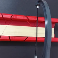 Clamping Mitre Box 10 inches Plastic Saw Storage Miter Box Pruning Hand Saw Wood Cutting Woodworking Tool with Clamp M4YD 1