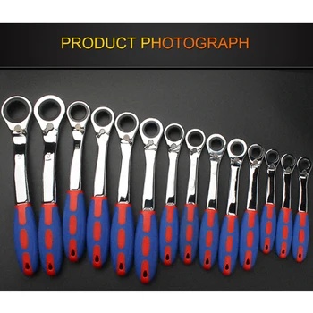 72 Tooth Ratchet Special Opening Ratchet Wrench for Car Reapair Gear Spanner Handle Mechanical Torque Spanner 1