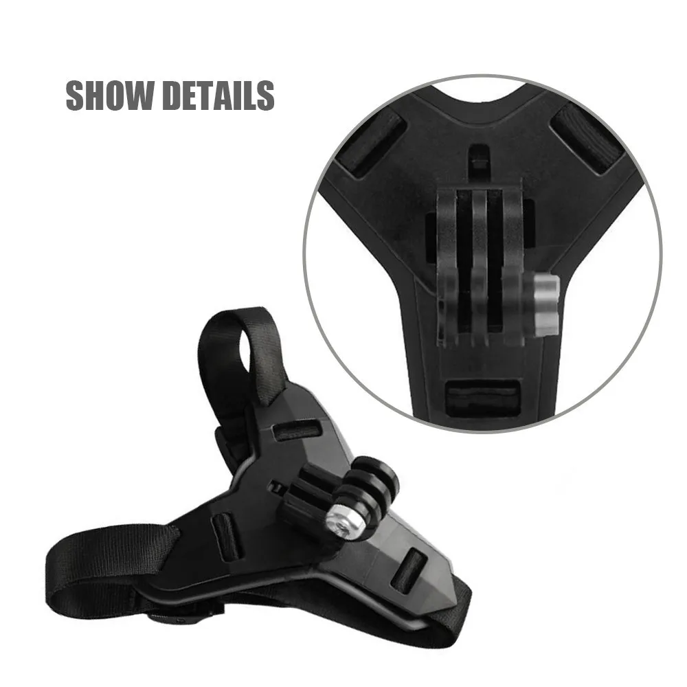 Motorcycle Helmet Chin Strap Mount For GoPro Hero 13 12 11 10 9 8 SJCAM SJ4000 AKASO insta360 DJI OSMO Action Camera Accessories