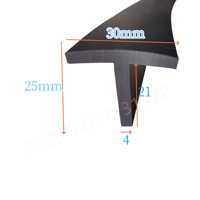 Description Picture 4 of itemRubber T Strip Gap Cover Edge Encloser Shield Wall Panel Cable Solar Photovoltaic Panels Machine Sealing Strip Black