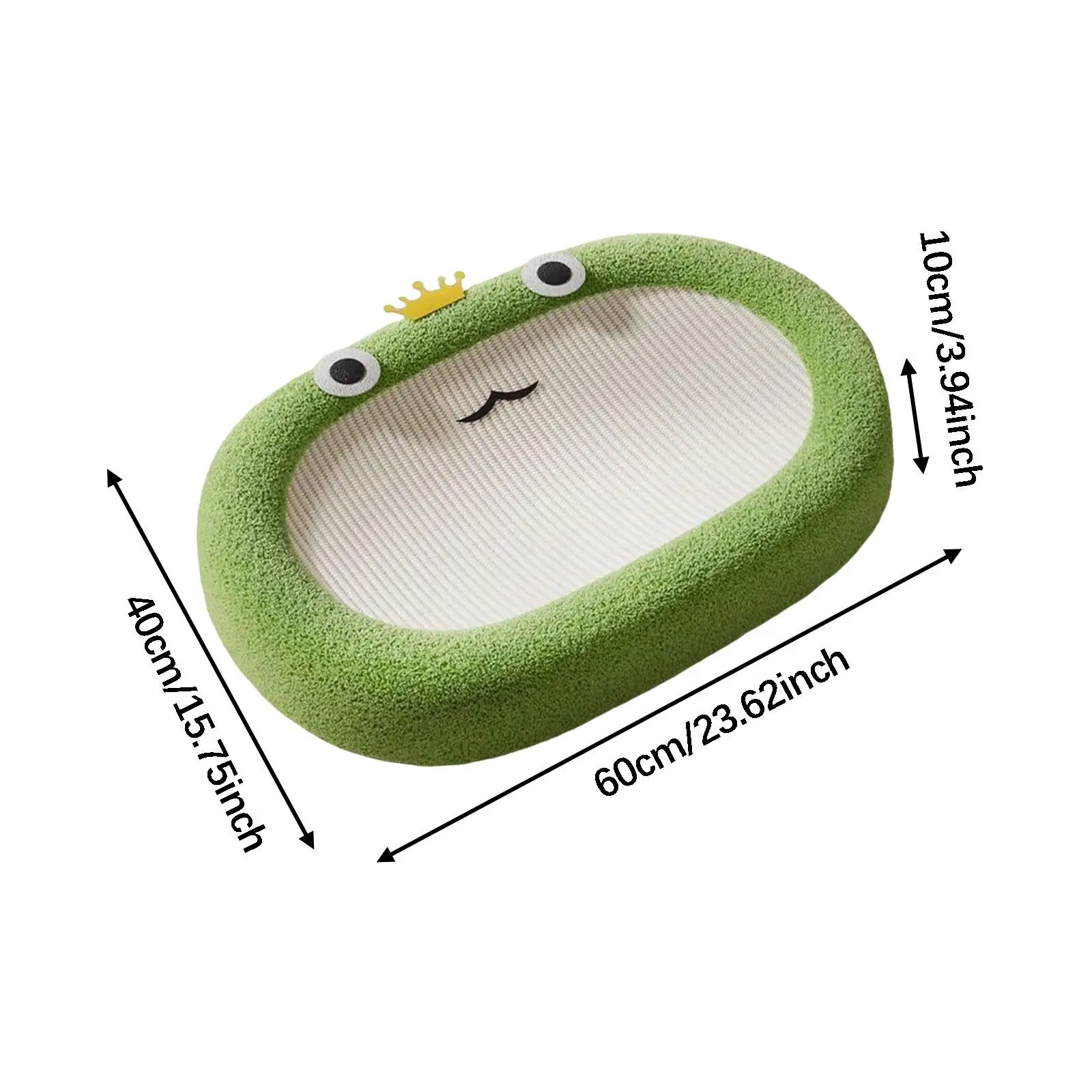 Cat Scratcher Cat Scratching Board Pet Bed Sisal Sturdy Cat Couch Accessories Oval Frog Design Cute Lounge for Training