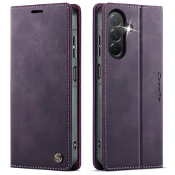 Premium Soft Flip Case - Sleek and Durable Design for Galaxy A50s (PURPLE)