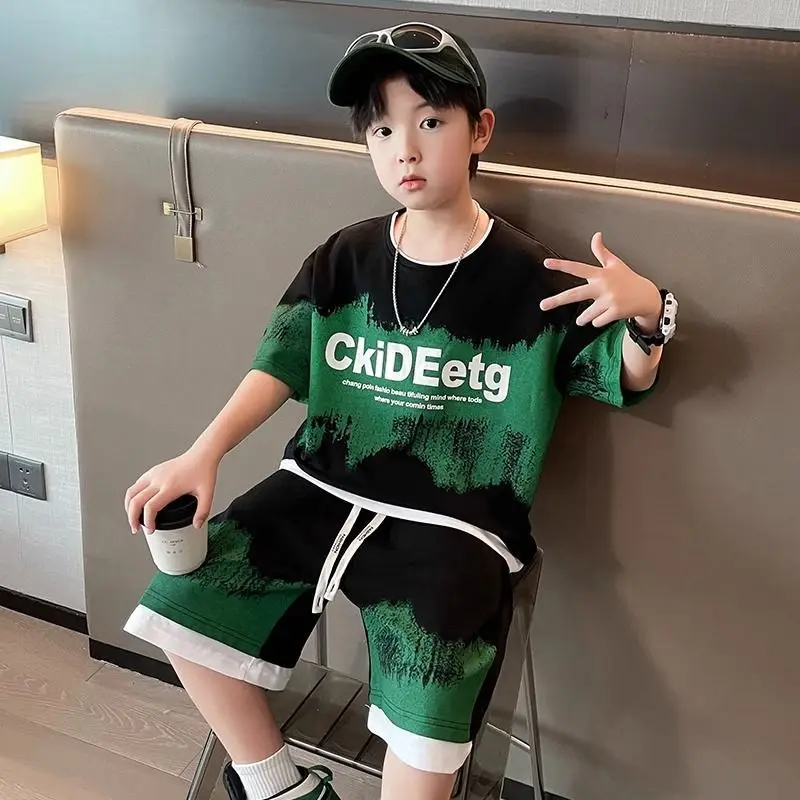 Sportswear Set Boys' Clothes Cartoon Children's Fashion Tops 2025 New Clothing Kid Costume Shorts for Boy Tracksuit Korean Sets - 4