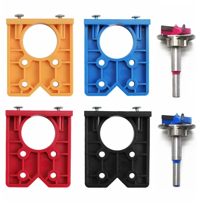 35mm Cup Style Concealed Hinge Jig Drill Guide Set Door