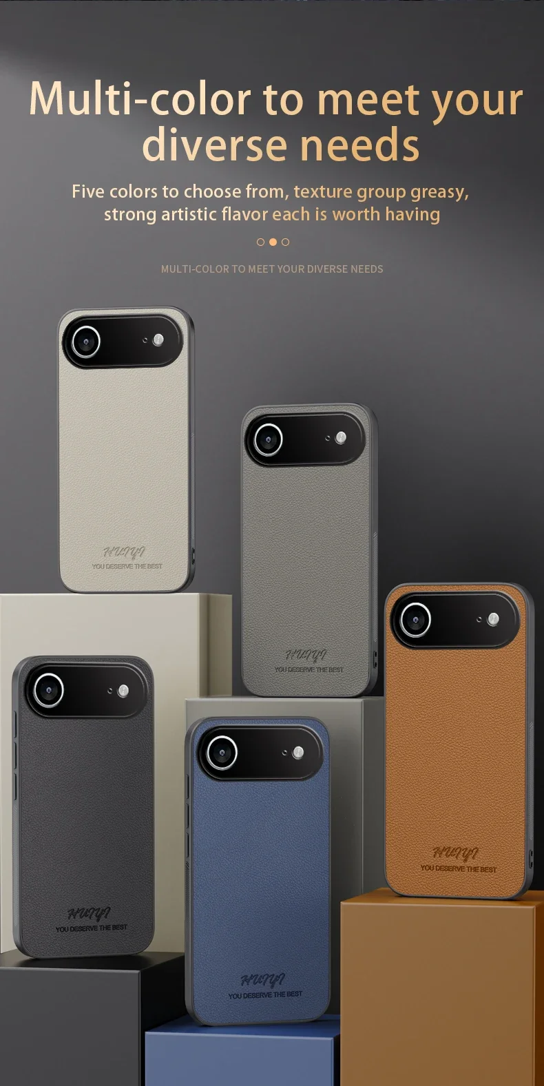 Leather Matte Soft Frame Case for Iphone 17.