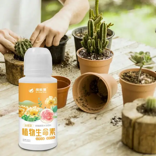 Folyékony Virág Műtrágya 3,3Oz Zamatos Növényi Élelmiszer-Vízben Oldódó Aminosav A Fokozatos Palack Csepp Öntözés Tervezéséhez - Image 3