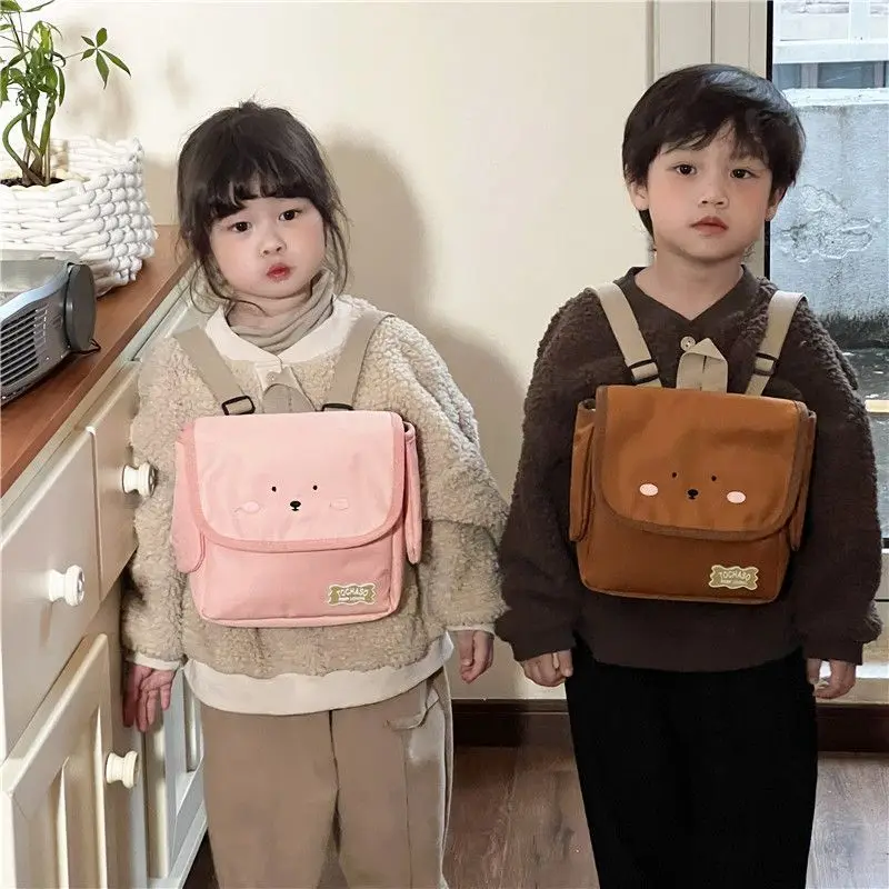 Cute Bear Kids Backpack Kindergarten Backpack 2023 Children's Cute Nylon Travel Backpack Kids School Bags for Girls Boys cute bear kids backpack kindergarten backpack 2023 children s cute nylon travel backpack kids school bags for girls boys