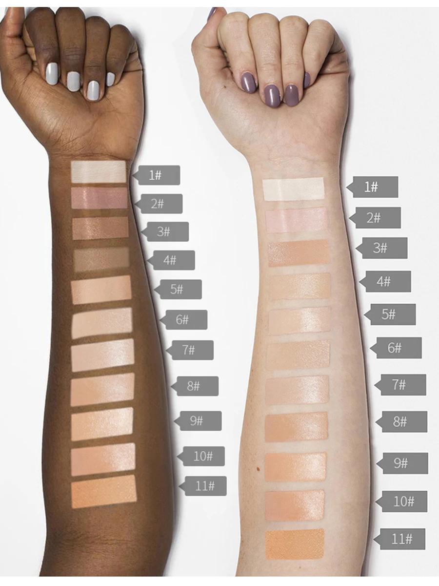 Description Picture 4 of itemPudaier Blue Pink Liquid Foundation Face Makeup Nutritious Base Concealer Cream Make up Cosmetics Facial Brighten Corrector Tint