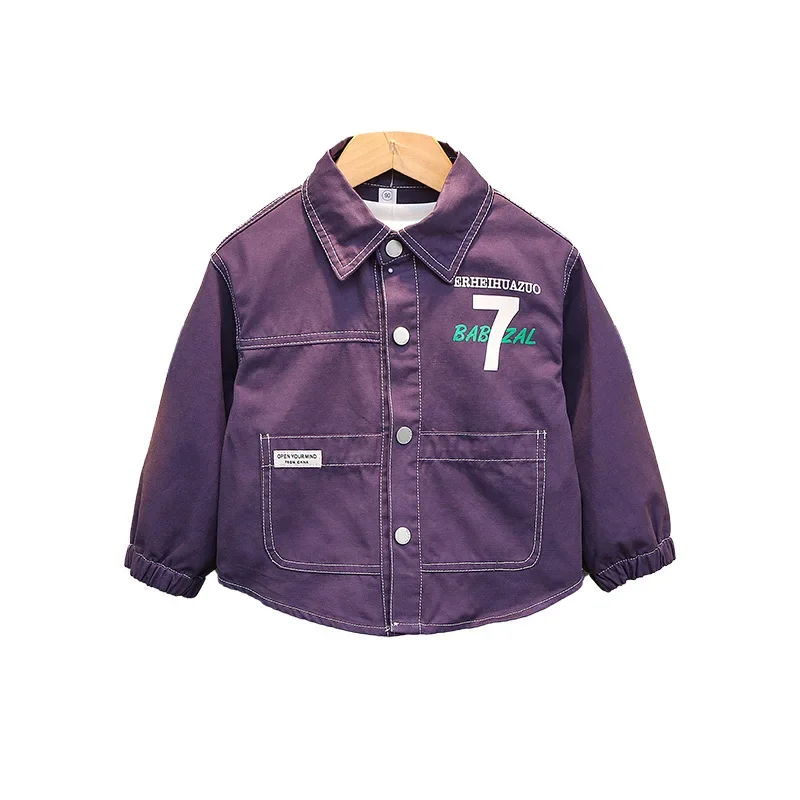 Cool Trendy Long Sleeve Children's Shirt Spring Autumn Style Baby Boy Fashionable Korean Version Baby Clothes for Boys