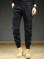 Pants Men 2023 New Spring Summer Multi-Pockets Cargo Streetwear Slim Fit Casual Joggers Male Stretch Cotton Trousers - Image 5