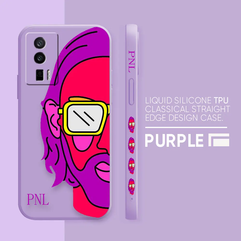 thumbnail image 1 of Case For Redmi K60E K50 K40S K40 K30 K20 10C 9 8A 10 Pro 4G 5G Colour Simple Liquid silicone Case Rapper Singer PNL QLF Yinuoda, 1 of 5