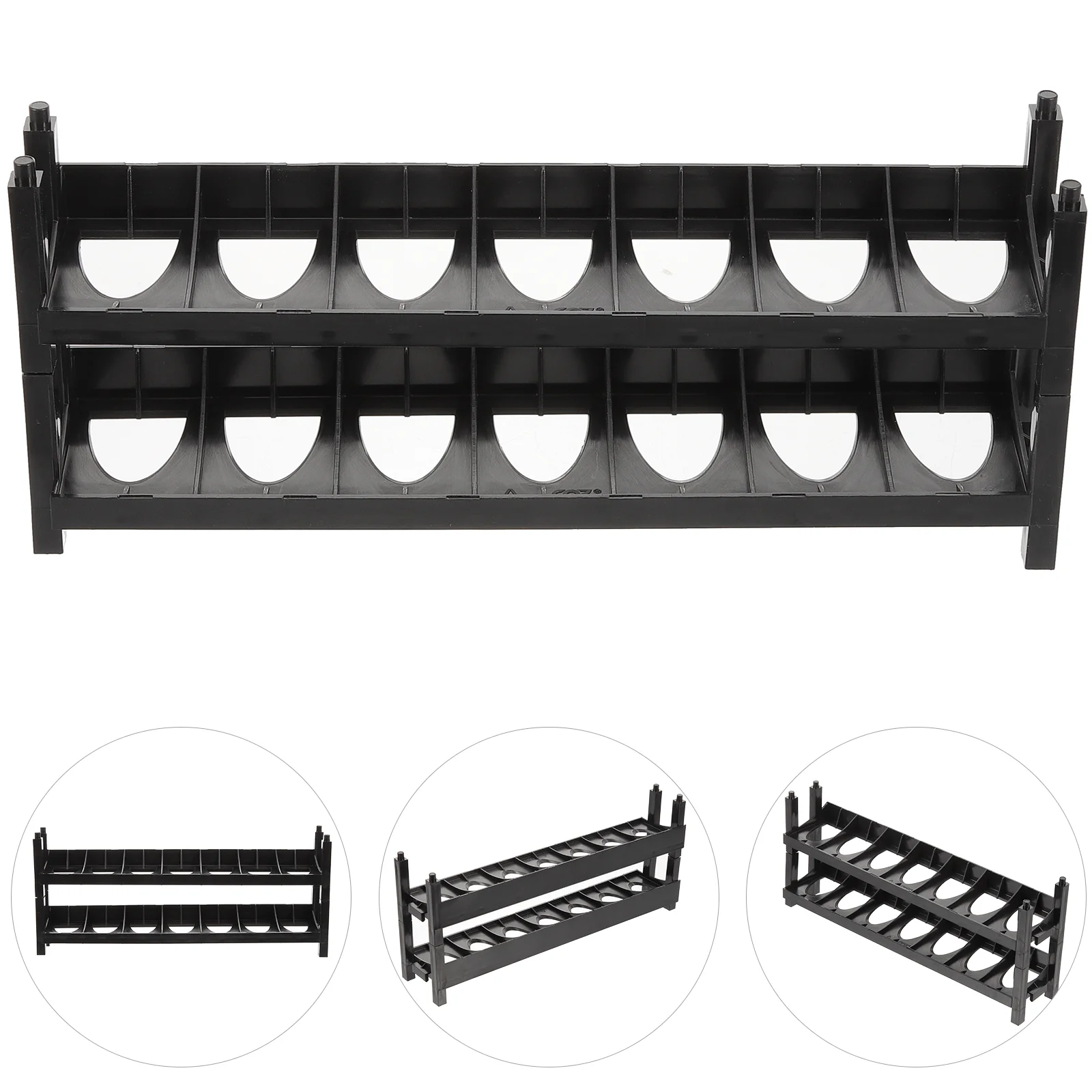 

2 Pcs Organizers And Storage Storage Cabinet Paints Tool Storage Bottle Stand Plastic Acrylic Organizers and